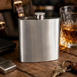 Heupfles classic zilver 175ml