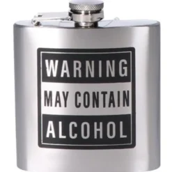 Heupfles Warning May Contain Alcohol