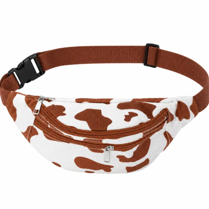 Heuptas koeienprint crossbody