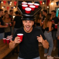 Hoed Beer pong opblaasbaar zwart