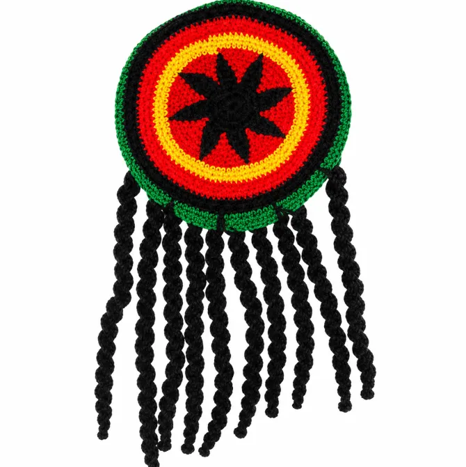 Hoed met rasta meerkleurig