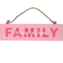 Houten bordje 'Family'