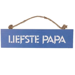 Houten bordje 'Liefste papa'