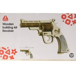 Houten Puzzel Revolver