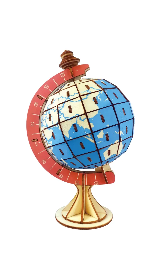 Houten Puzzel Wereldbol