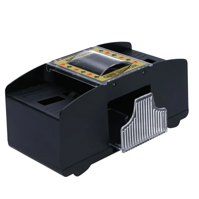Kaartenschudder automatisch zwart