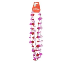 Ketting hart rood/roze