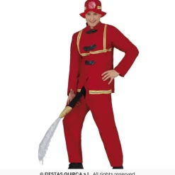 Kostuum brandweerman - fun - maat L