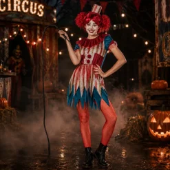 Kostuum Clown - dames (L/XL)