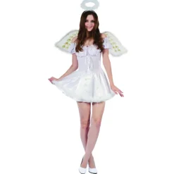 Kostuum engel dames onesize