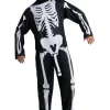 Kostuum funny skelet heren onesize
