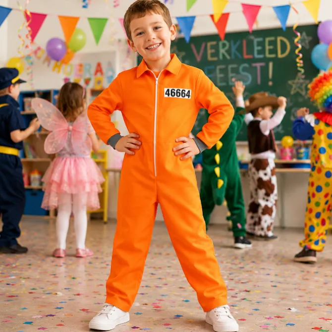 Kostuum gevangene 8 - 10 jaar