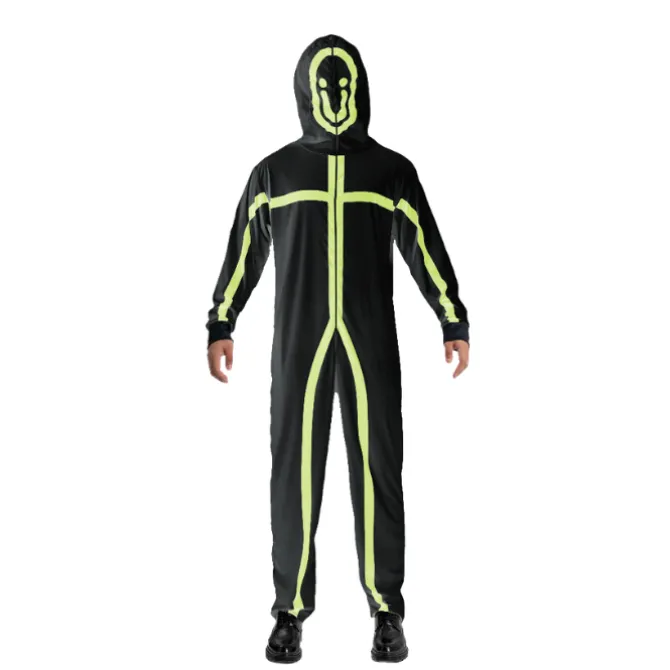 Kostuum glow in the dark onesize