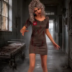 Kostuum Halloween zombie dames one size