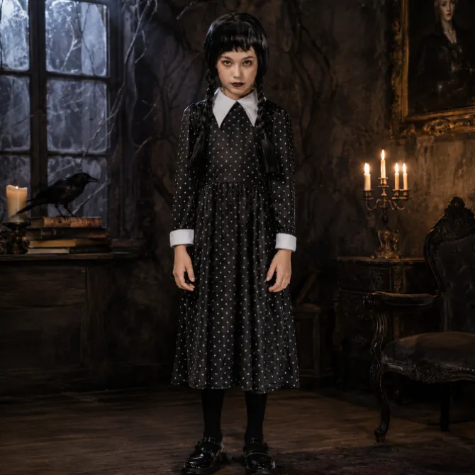 Kostuum meisjes gothic 8-10 years