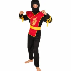 Kostuum Ninja master meerkleurig jongen 10-12 jaar