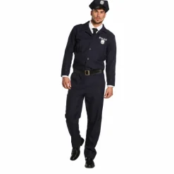 Kostuum Politie officier donkerblauw heren maat 54/56
