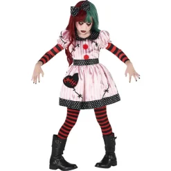 Kostuum possessed doll 7-9 jaar