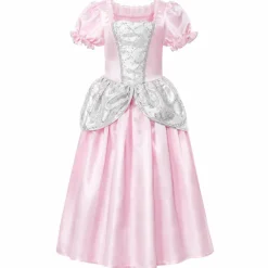 Kostuum prinses Rosabel roze/wit meisje 7-9 jaar