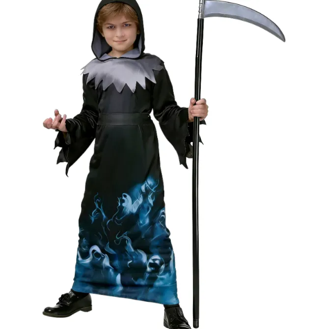 Kostuum Reaper met vlam -10-12jr