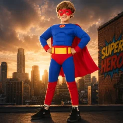 Kostuum superheld 8 - 10 jaar