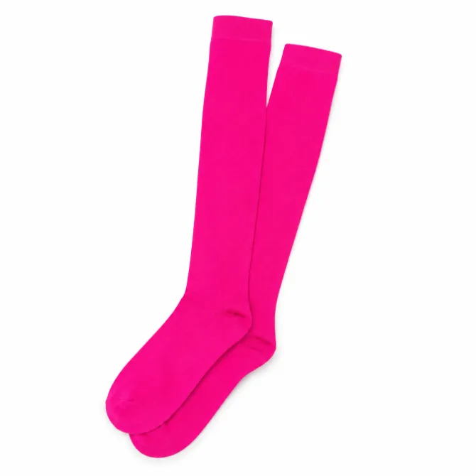 Kousen neon roze one size