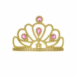 Kroon diamanten goud/roze