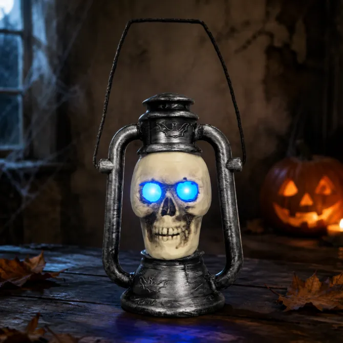 LED decoratie skull lantaarn