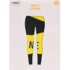Legging afzetlint zwart/geel - one size