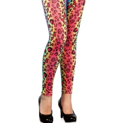 Legging regenboog panterprint - one size
