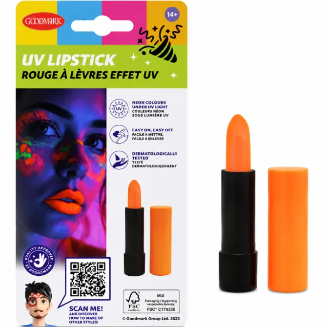 Lippenstift oranje UV effect