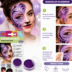 Make-up paars oliebasis 14 gram