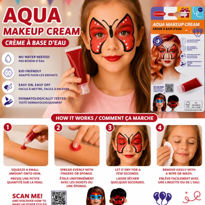 Make-up rood waterbasis 20ML