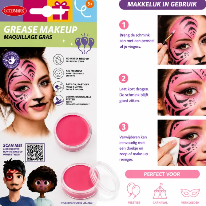Make-up roze oliebasis 14 gram