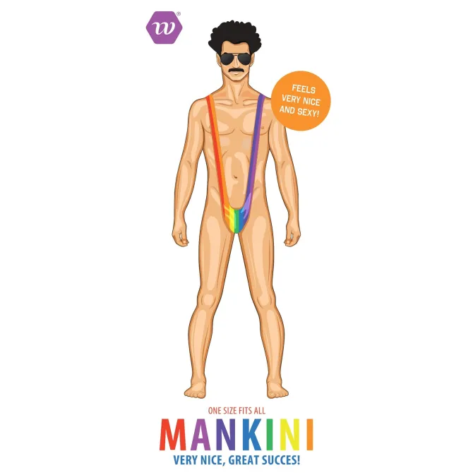 Mankini regenboog – One Size