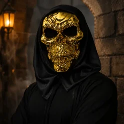 Masker goud met kap