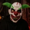 Masker horror clown groen haar