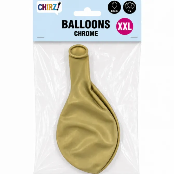Mega Ballon Chrome - Goud - 60cm - 1 stuk