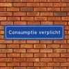 Metalen bord Consumptie