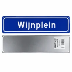 Metalen bord Wijnplein