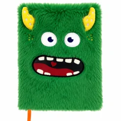 Monster Pluizig Notitieboek A5 Groen