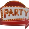 Muurdecoratie Party rood/wit