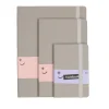 Notitieboek glitter grijs A5