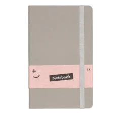 Notitieboek glitter grijs A5