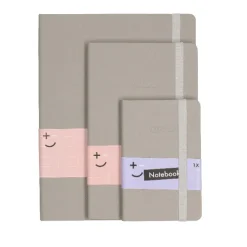Notitieboek glitter grijs A6