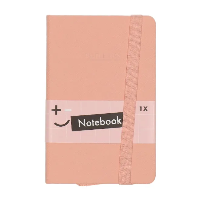 Notitieboek glitter roze A6