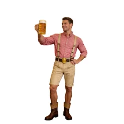Oktoberfest blouse man rood - maat L/XL