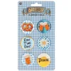Oktoberfest buttons 6 stuks
