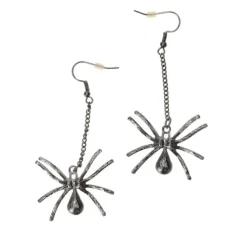 Oorbellen Halloween spin zwart