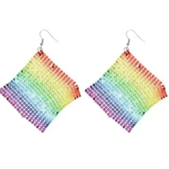 Oorbellen mozaïek regenboog